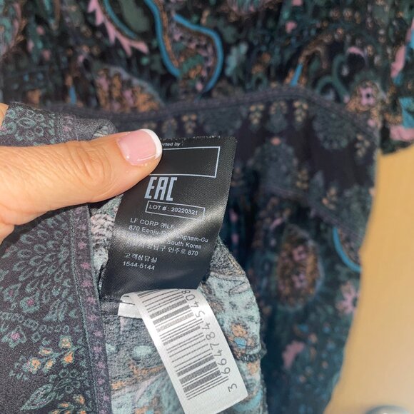 Ba sh Womens Dress Size 8 Black Zael Panelled Waist Paisley Midi Pure Viscose - Picture 7 of 11